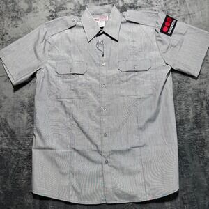 National Patrol Work Shirt Mens L Gray